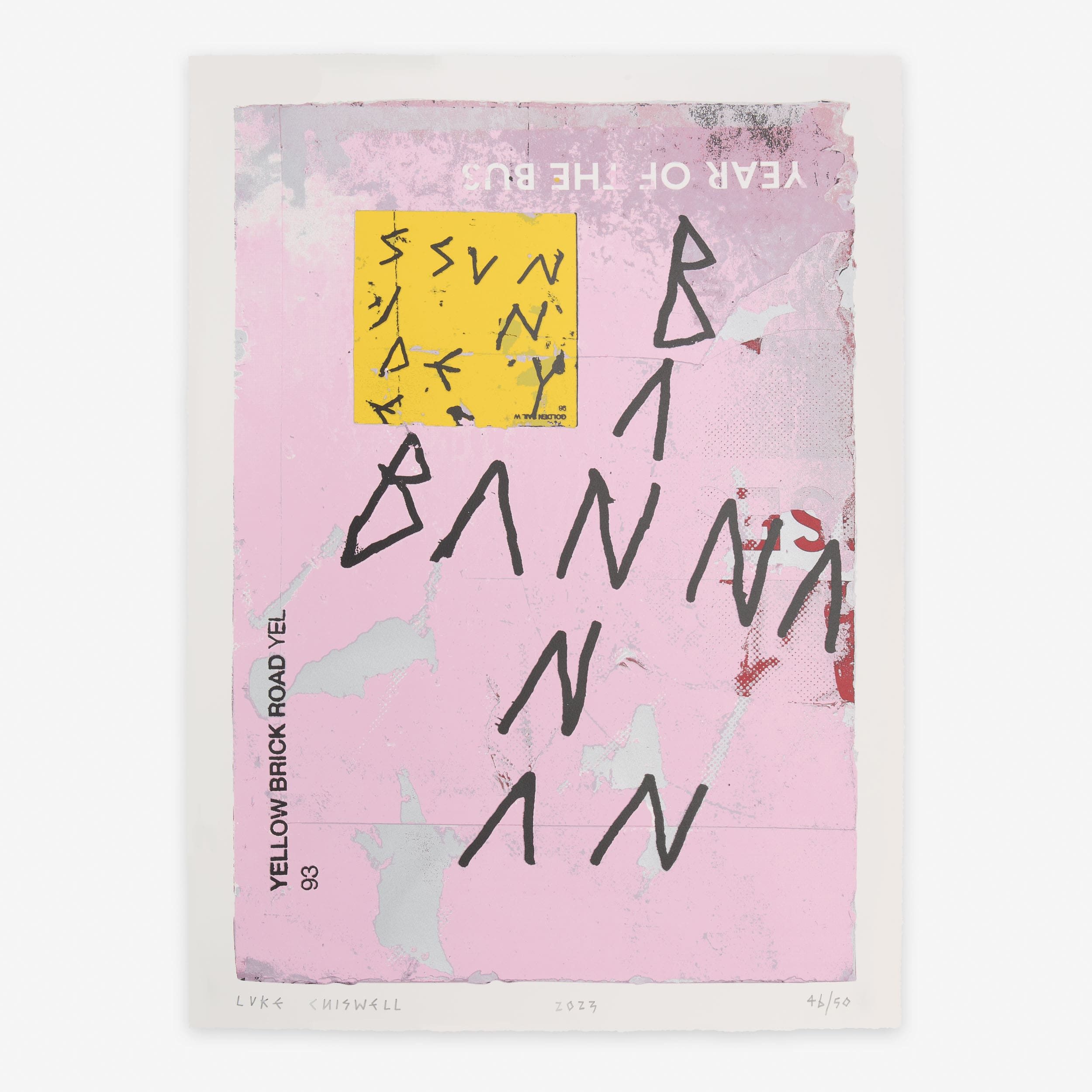 'Year of the bus' Screenprint by Luke Chiswell - Edition of 50 – 4BYSIX