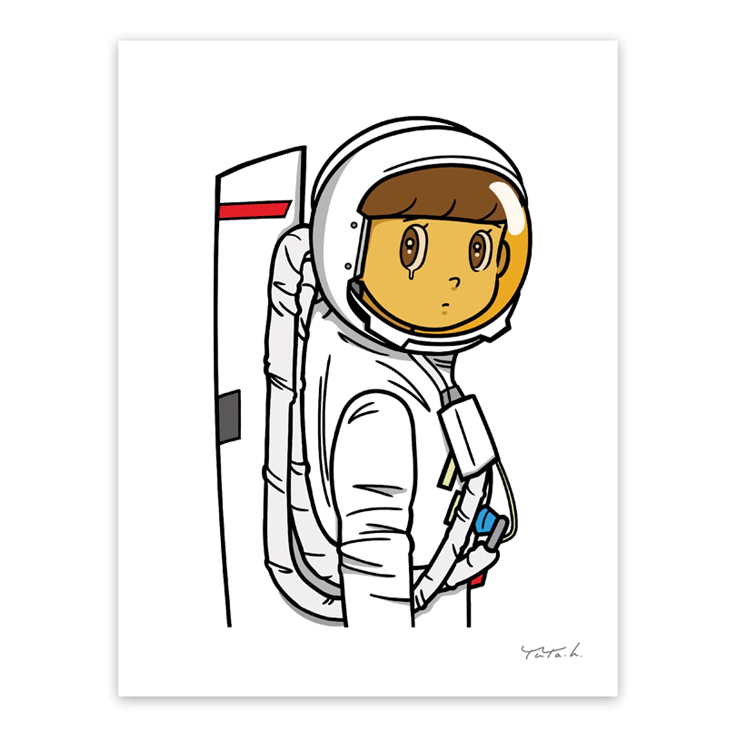 Yuya Hashizume Print - Lunar White